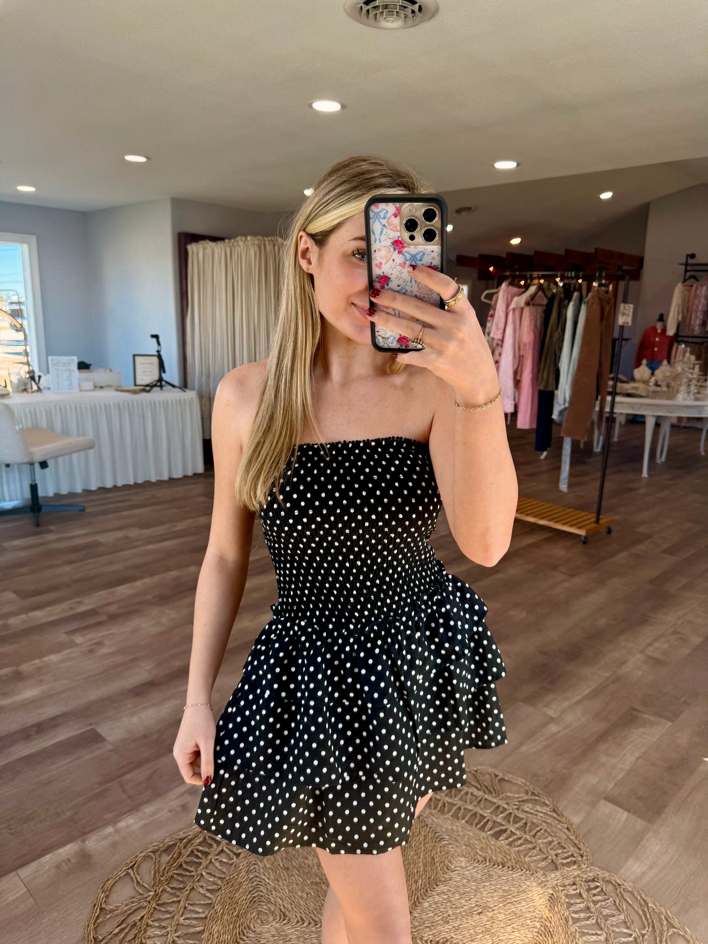 In Your Love Dot Detail Dress