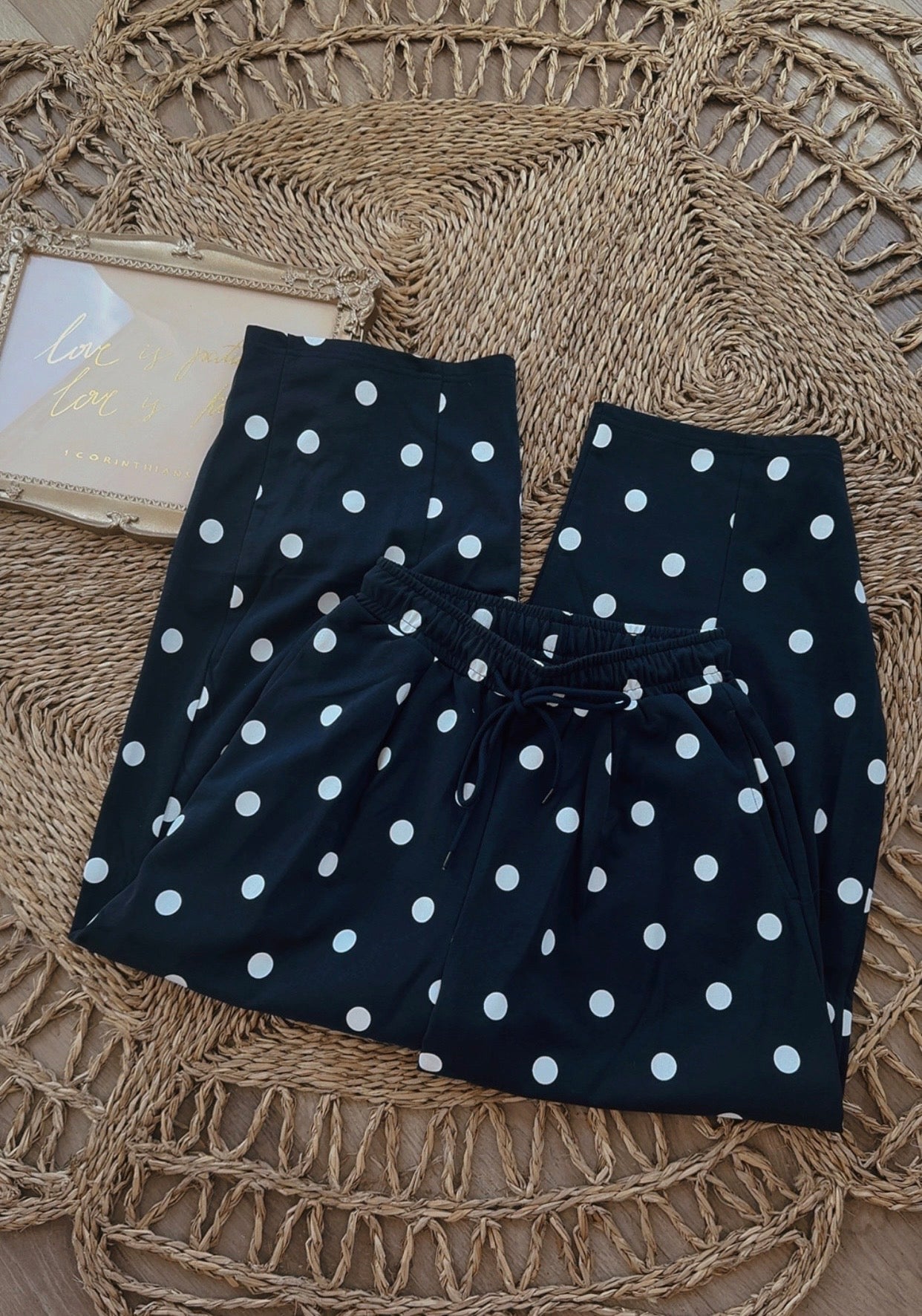 Swiss Dot Slouch Lounge Pant