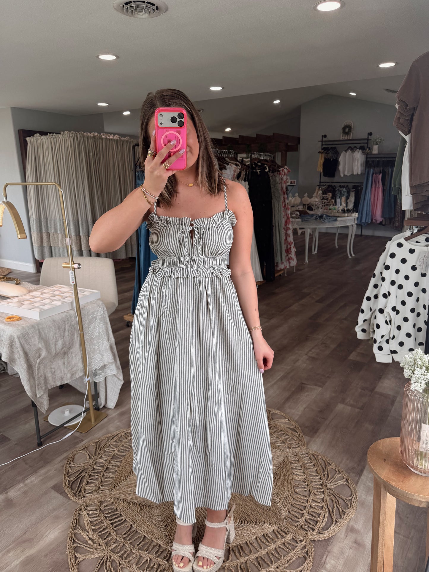 Unwritten Stripe Maxi (Gray)