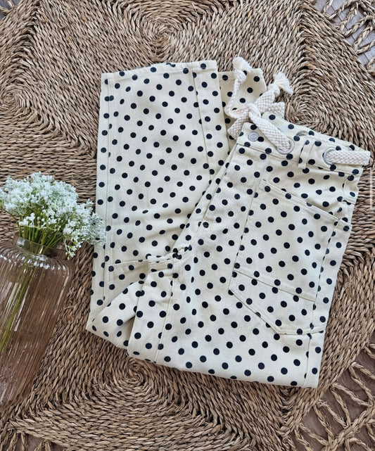 Polka Dot Barrel Pant