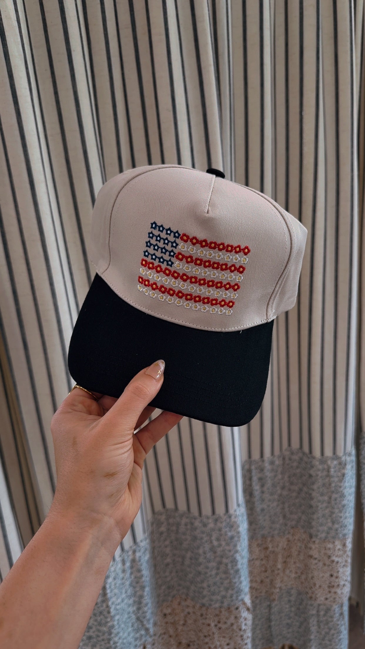 American Girl Floral Detail Hat