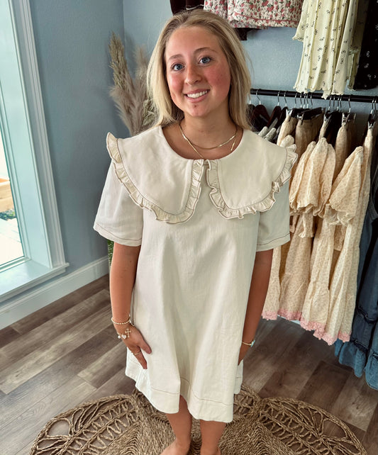 NEVER LIE CORDUROY DRESS