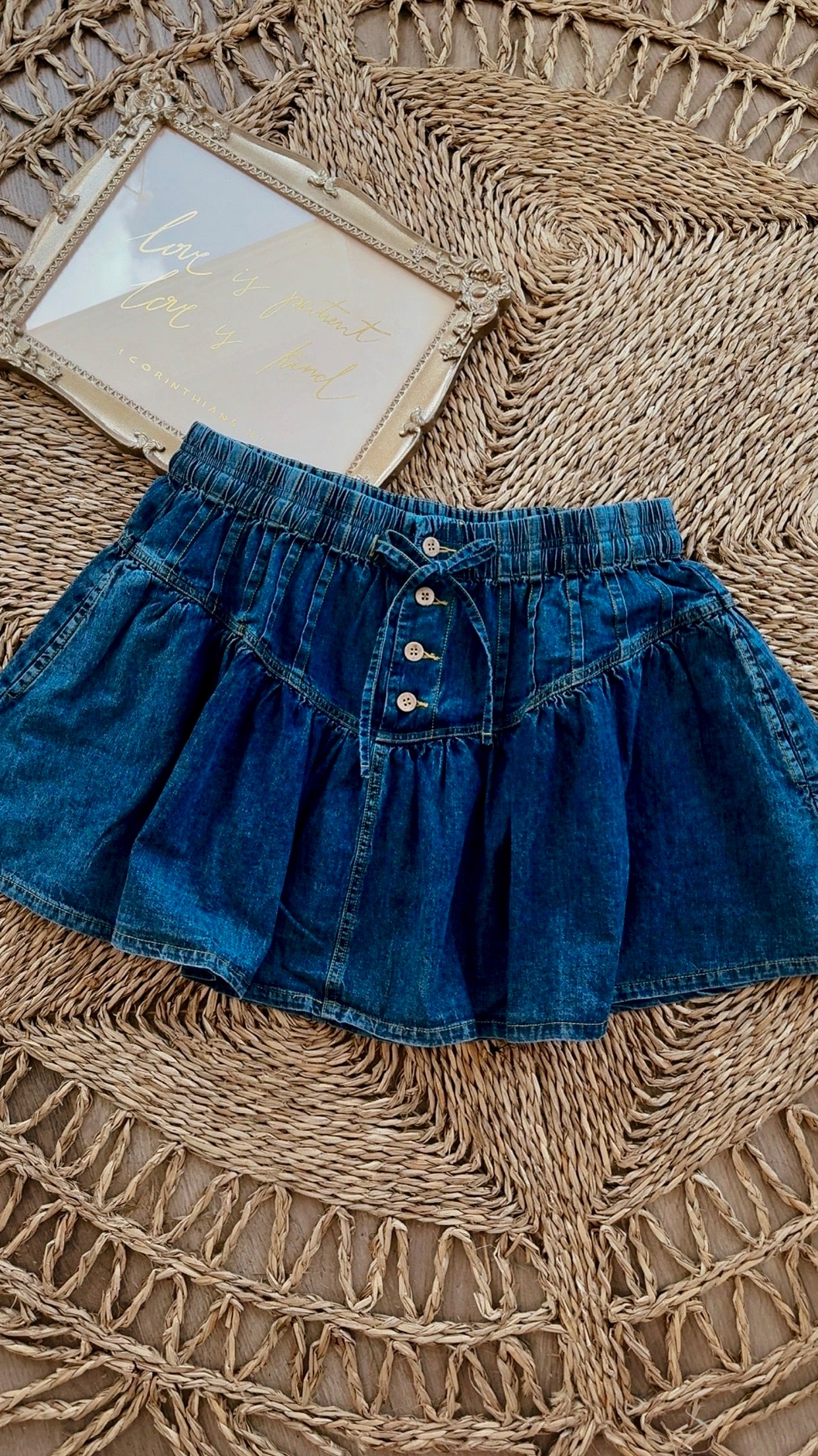 Cut You Loose Denim Skirt