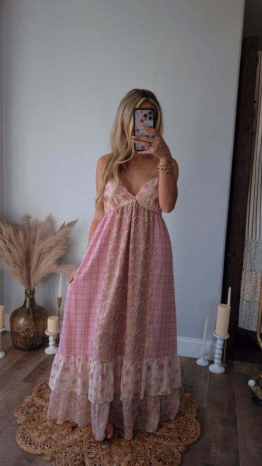 One Reason Pink Floral Maxi