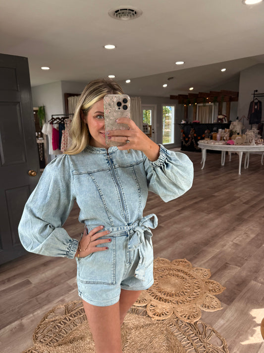 DENIM DAZE ROMPER